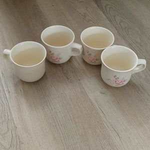 4 pfaltzgraff tea cups